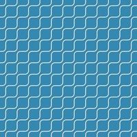 Seamless geometric pattern, oblique wave on blue background, stripes abstract template, vector illustration