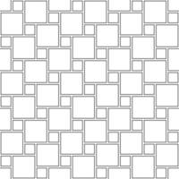 Abstract seamless pattern of black and white square textile. Design geometric texture for print, vector illustration