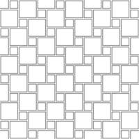 Abstract seamless pattern of black and white square textile. Design geometric texture for print, vector illustration