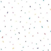 Seamless pattern, abstract falling candy isolated on white background, vector illustration