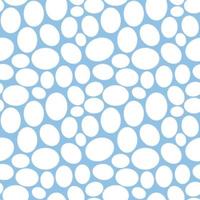 Seamless geometric pattern, many eggs nicely arranged on light blue background, stripes abstract template, vector illustration
