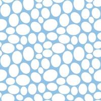 Seamless geometric pattern, many eggs nicely arranged on light blue background, stripes abstract template, vector illustration