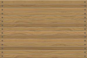 Texture of flat brown wood planks wall, seamless background vector illustration