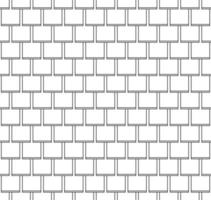 Resumen de patrones sin fisuras, techo de tejas en blanco y negro. diseño de textura geométrica para impresión. estilo lineal, ilustración vectorial vector