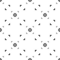 Abstract seamless pattern, black and white of aspect pixel perfect with right angles. Modern stylish. Design geometric texture for print, vector illustration