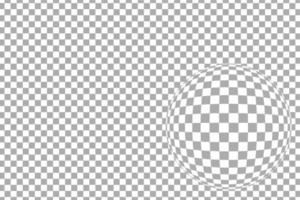 Gray checkered pattern horizontal with fisheye lens effect, vector illustration
