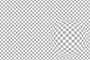 Gray checkered pattern horizontal with fisheye lens effect, vector illustration