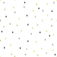 Seamless pattern, falling confetti or raindrop with white background, vector illustration