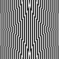 Abstract seamless pattern with star-like figure, black and white geometric background vector