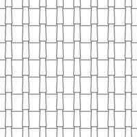 patrón geométrico abstracto sin fisuras, techo de tejas de contorno blanco y negro. estilo lineal, ilustración vectorial vector