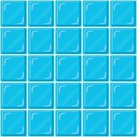 patrón abstracto sin fisuras, pared de azulejos de cerámica azul o bloque de vidrio transparente. diseño de textura de mosaico geométrico para la decoración del baño, ilustración vectorial vector