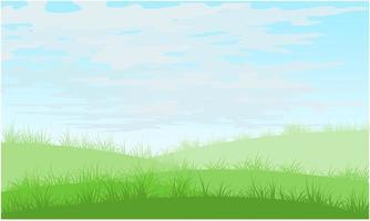 grass hill, grass field vector