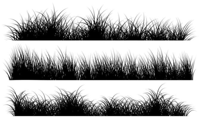 grass border, grass silhouette