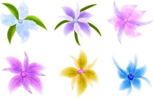 flower watercolor vector, floral watercolor vector