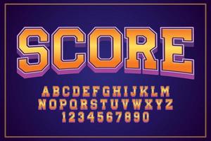 decorative score Font and Alphabet vector