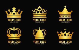 Crown Logo Set vector