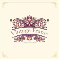 Vintage Frame Illustration Template vector