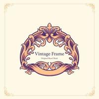 Vintage Frame Illustration Template vector