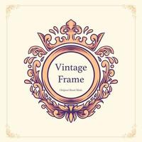 Vintage Frame Illustration Template vector