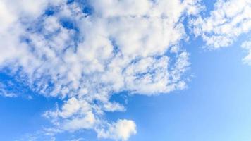 white clouds background with blue sky background photo