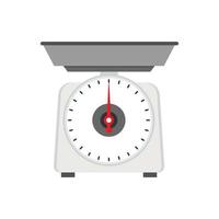Domestic weigh scales icon. Cartoon illustration of domestic weigh scales vector icon for web design