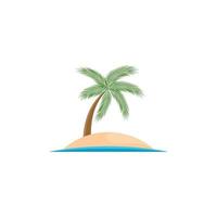 Island icon. Beach icon. Beach logo. Island vector illustration. Beach symbol