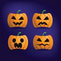 Halloween icon. Halloween vector illustration. Halloween pumpkin head symbol.