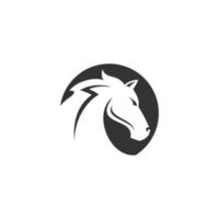 icono de cabeza de caballo. logotipo de caballo animal. ilustración vectorial de caballo. símbolo de caballo vector
