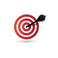 Target icon. Target vector illustration. Abstract target sign. The target for archery sport or business strategy