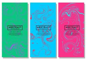 Colorful background with abstract liquid paint texture. vector set