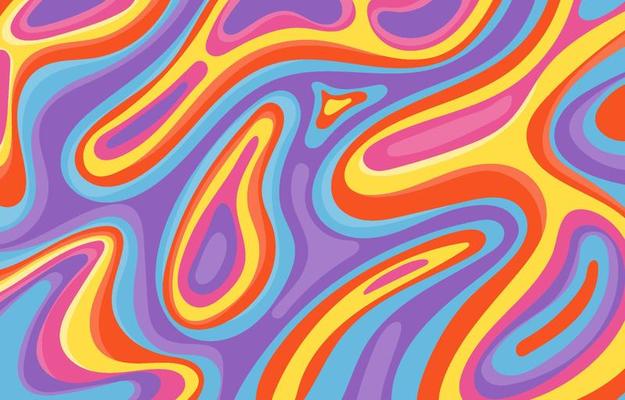 Abstract Psychedelic Background