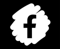 facebook redes sociales icono símbolo diseño abstracto vector ilustración