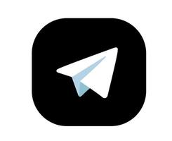 Icono de redes sociales de telegrama símbolo abstracto ilustración vectorial vector