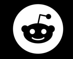 reddit redes sociales icono símbolo diseño vector ilustración