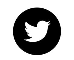 Icono de redes sociales de twitter símbolo abstracto ilustración vectorial vector