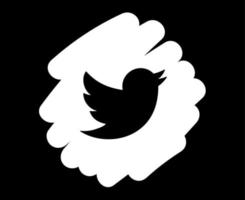 twitter redes sociales diseño icono símbolo logo vector ilustración