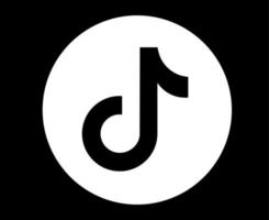 tiktok social media logo resumen símbolo diseño vector ilustración