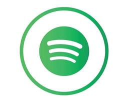 spotify icono de redes sociales diseño abstracto ilustración vectorial vector