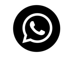 Ilustración de vector de elemento de diseño de símbolo de icono de redes sociales de whatsapp