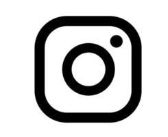 instagram redes sociales icono símbolo elemento vector ilustración