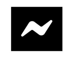 Ilustración de vector de diseño de logotipo de símbolo de icono de redes sociales messenger