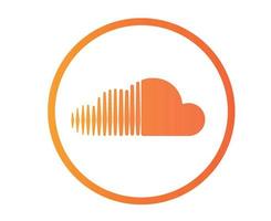 SoundCloud social media icon Logo Design Element Vector illustration