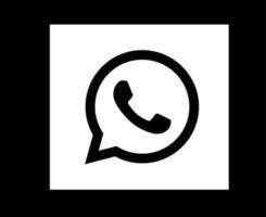 Ilustración de vector de elemento de diseño de logotipo de icono de redes sociales de whatsapp
