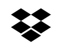 dropbox redes sociales icono logotipo símbolo vector ilustración