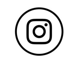 instagram redes sociales icono símbolo logo vector ilustración