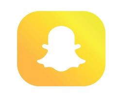Snapchat social media Logo Design icon Symbol Vector illustration