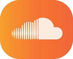 SoundCloud social media icon Abstract Symbol Vector illustration