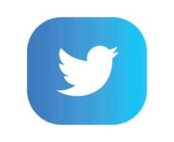 Twitter social media icon Logo Design Symbol Vector illustration