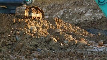 8K Hydraulic Excavator is Working in Construction Excavation Site video