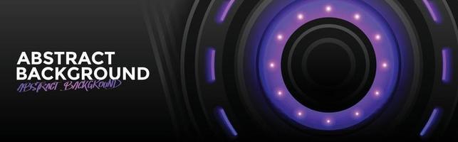Black And Purple Futuristic Wide Abstract Background